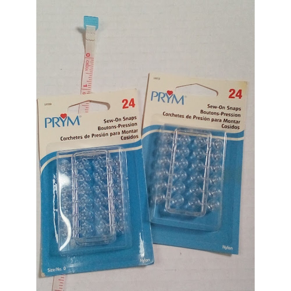 NWT Lot of 2 Prym 24 Sew on snaps for sewing or crafts vintage